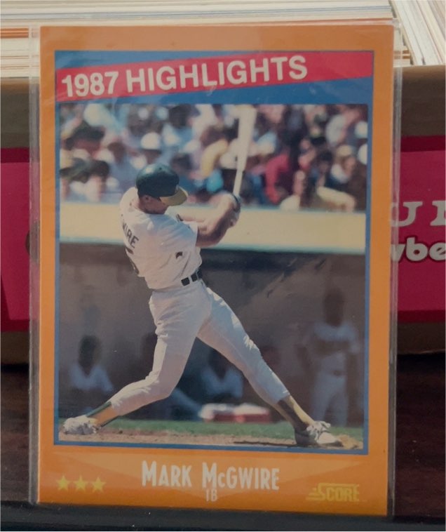 1988 Score #659 Mark McGwire 1987 Highlights — front