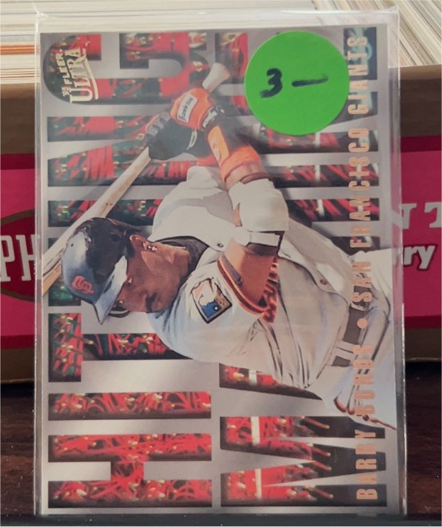 1995 Fleer Ultra Hitting Machine #4 Barry Bonds — front