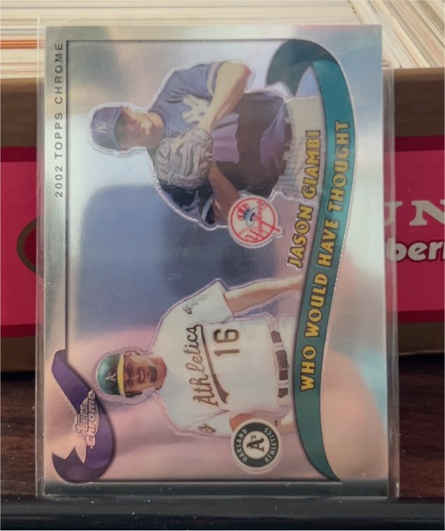 2002 Topps Chrome Jason Giambi Who Would Have Thought — front