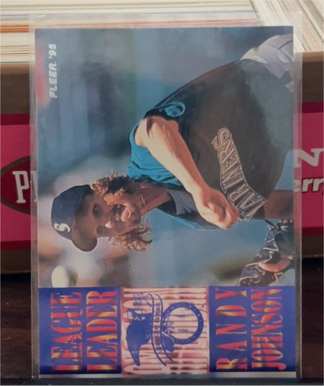 1995 Fleer League Leaders #5 Randy Johnson — front