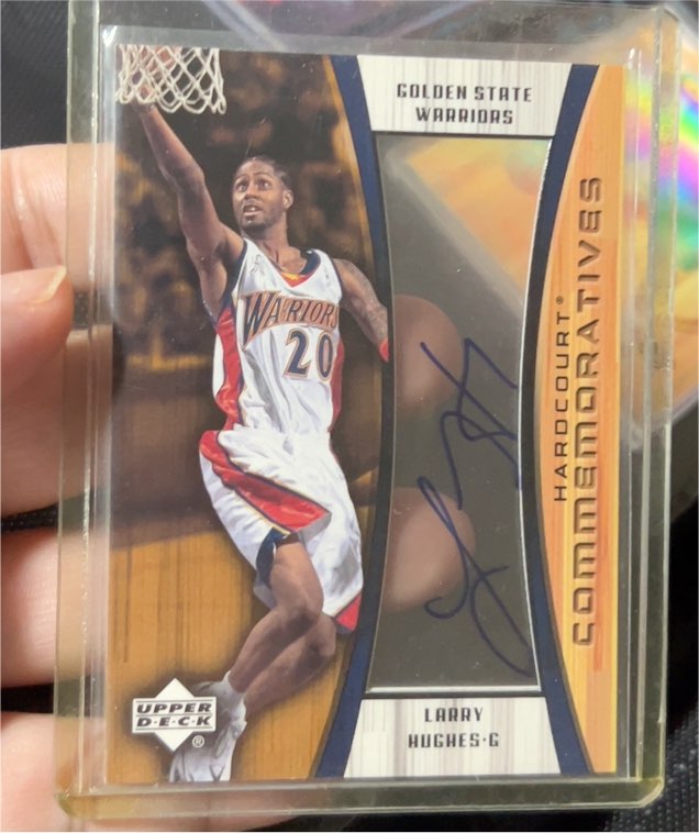 2002-03 Upper Deck Hardcourt Commemoratives #LHC Larry Hughes — front