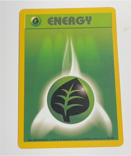 1999 Pokémon Base Set #99 Grass Energy — front
