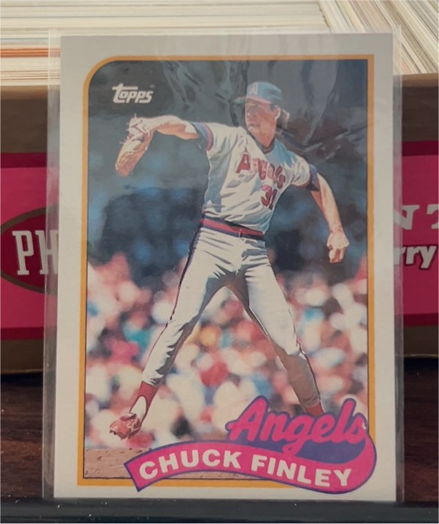 1989 Topps #708 Chuck Finley — front