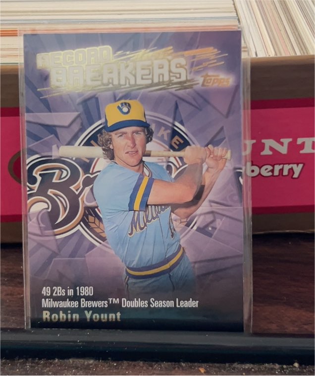 2002 Topps Record Breakers #RB-RY Robin Yount — front