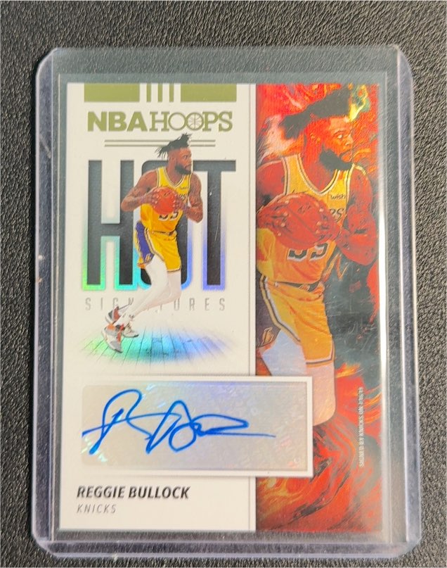 2019-20 Panini NBA Hoops Hot Signatures #HS-RBK Reggie Bullock — front
