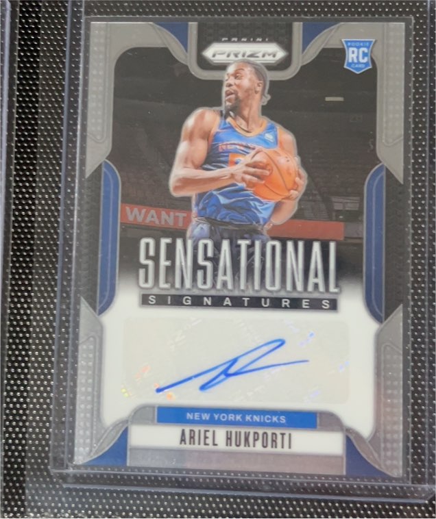 2024-25 Panini Prizm #SS-AHK Ariel Hukporti Sensational Signatures RC Auto — front