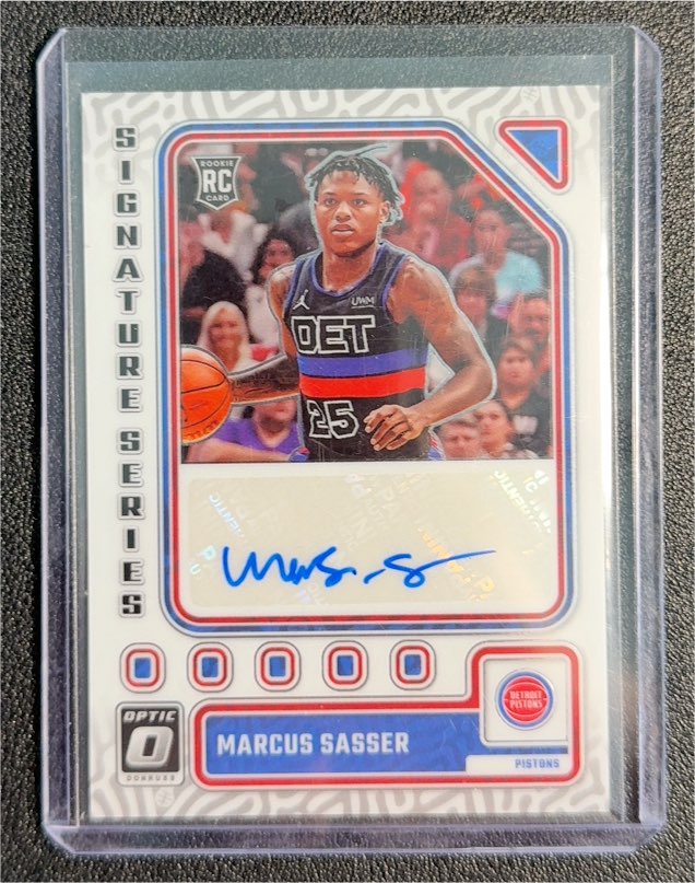 2023-24 Donruss Optic Signature Series #SS-SAS Marcus Sasser — front