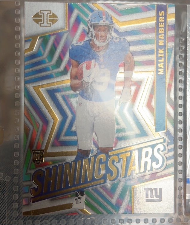 2024 Panini Illusions #5 Malik Nabers Shining Stars — front