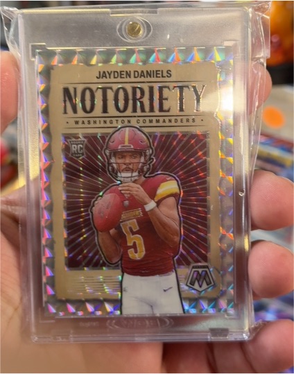 2024 Panini Mosaic #19 Jayden Daniels Notoriety Rookie — front