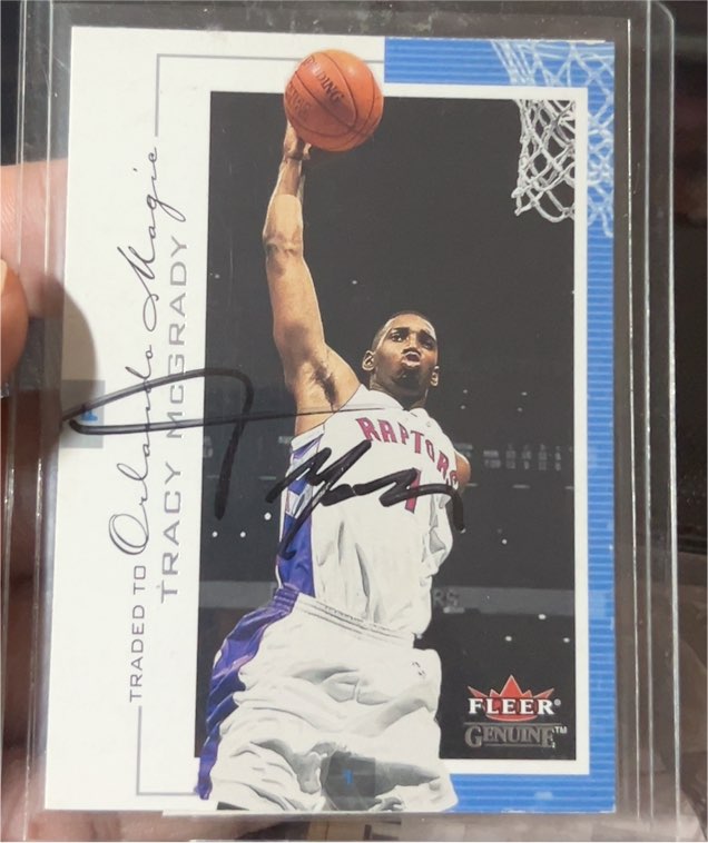 2000-01 Fleer Genuine #57 Tracy McGrady Orlando Magic — front