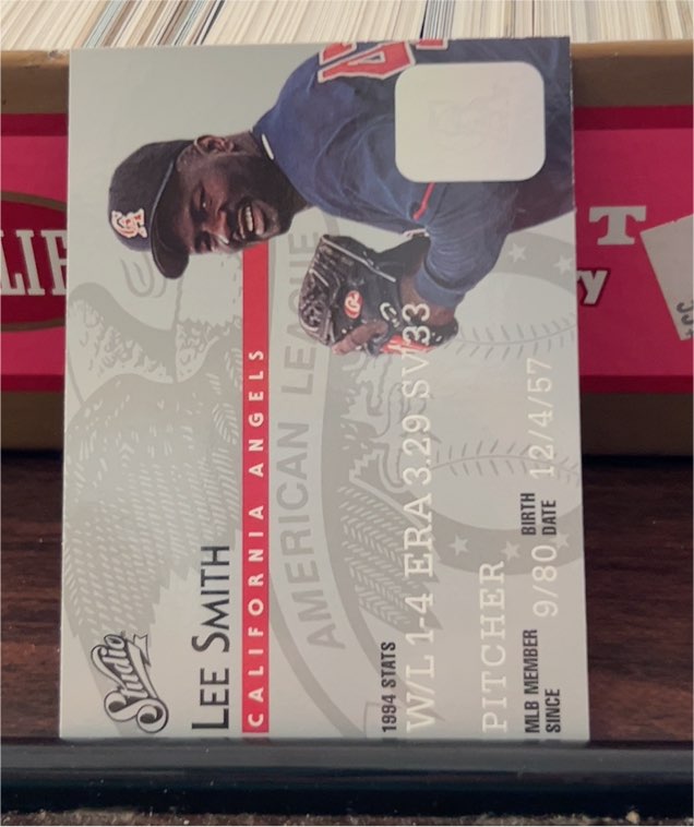 1995 Donruss Studio #92 Lee Smith — front