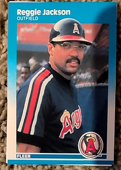 1987 Fleer #84 Reggie Jackson — front