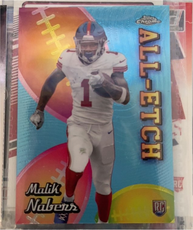 2024 Topps Chrome #CAE-MN Malik Nabers Chrome All-Etch — front