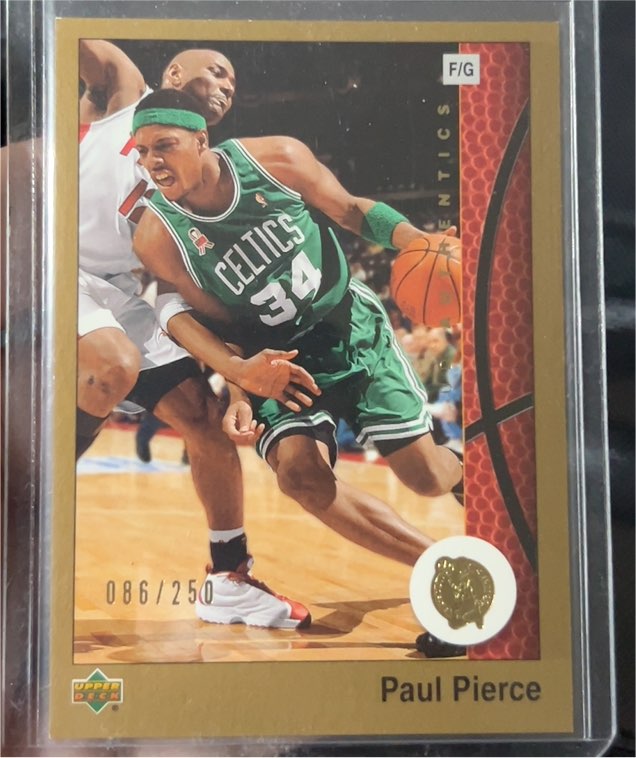 2002-03 Upper Deck UD Authentics #4 Paul Pierce — front