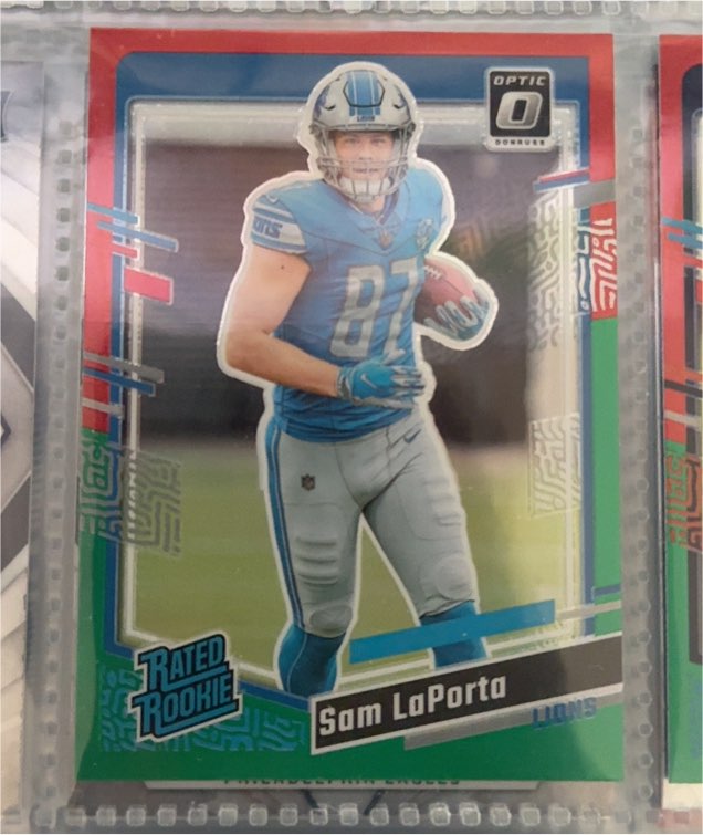 2023 Donruss Optic #332 Sam LaPorta Rated Rookie — front