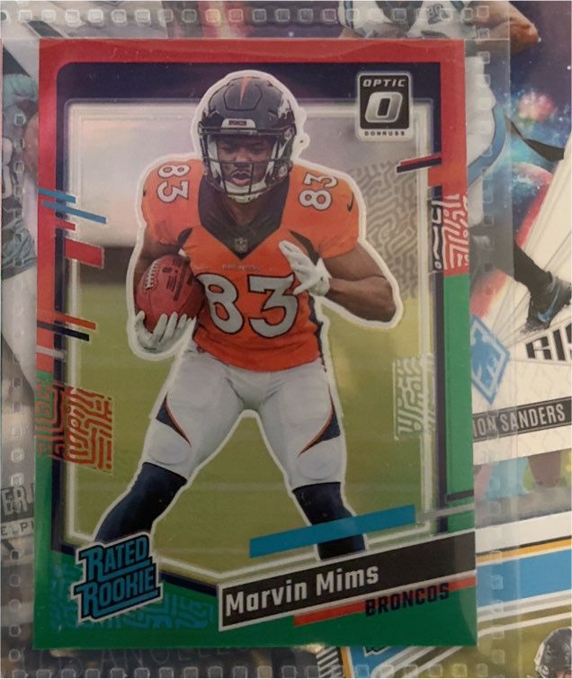 2023 Panini Donruss Optic #327 Marvin Mims Rated Rookie — front