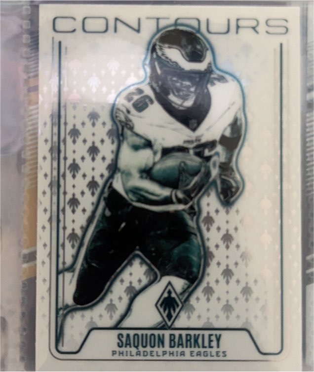 2024 Panini Phoenix #CON-SBY Saquon Barkley Contours — front