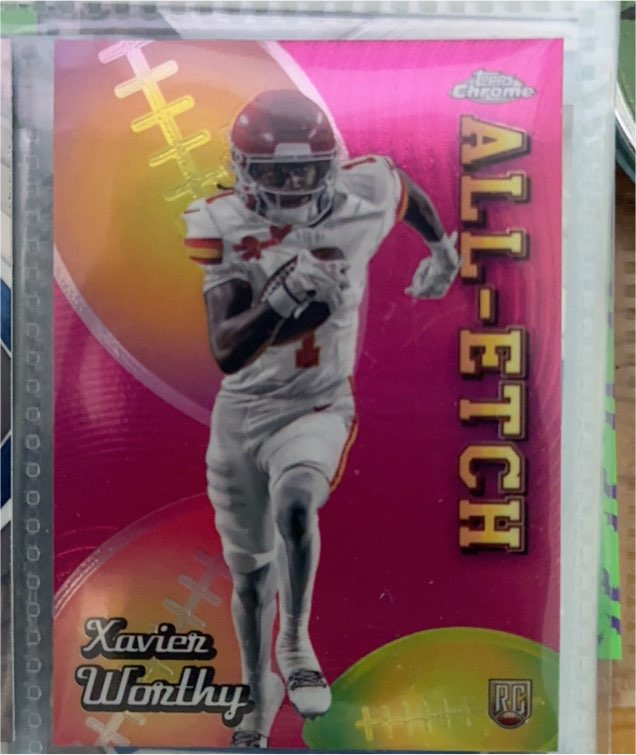2024 Topps Chrome #CAE-XW Xavier Worthy All-Etch RC — front