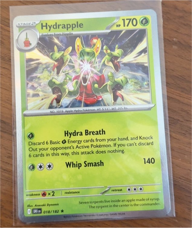 2023 Pokémon SV10: Destined Rivals #018 Hydrapple — front