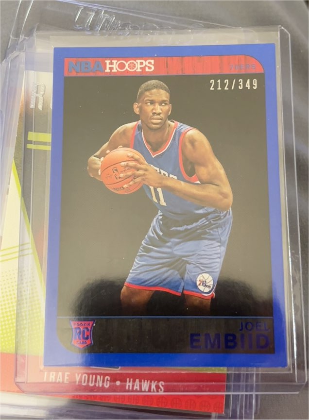 2014-15 Panini NBA Hoops #263 Joel Embiid Rookie Card — front