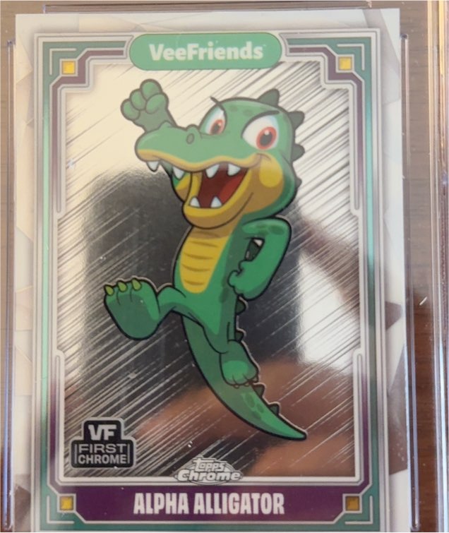 2025 Topps Chrome VeeFriends #26 Alpha Alligator — front