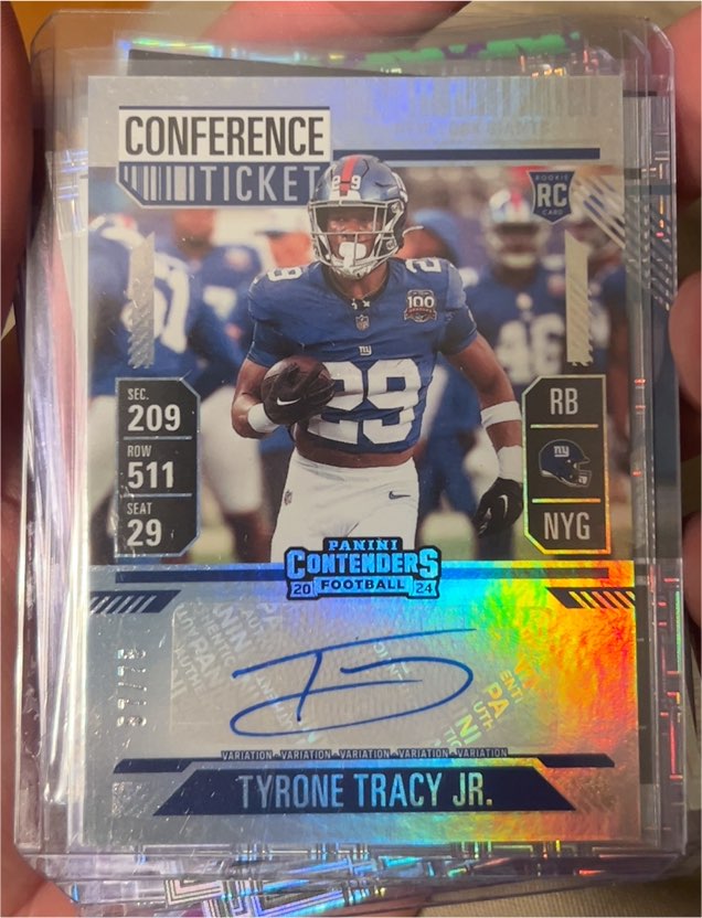 2024 Panini Contenders Football #29 Tyrone Tracy Jr. — front