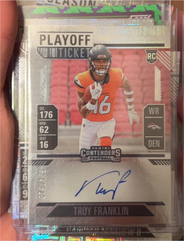 2024 Panini Contenders #113 Troy Franklin — front