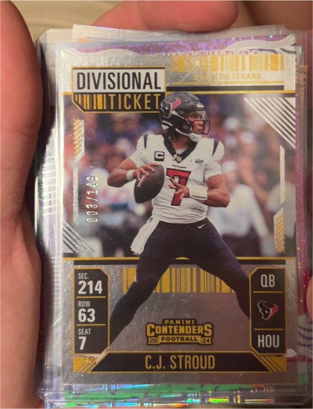 2024 Panini Contenders Divisional Ticket #39 C.J. Stroud — front
