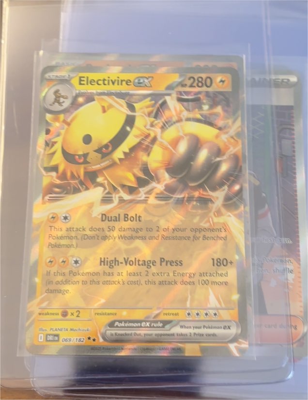 2025 Pokémon TCG Destined Rivals #069 Electivire EX — front