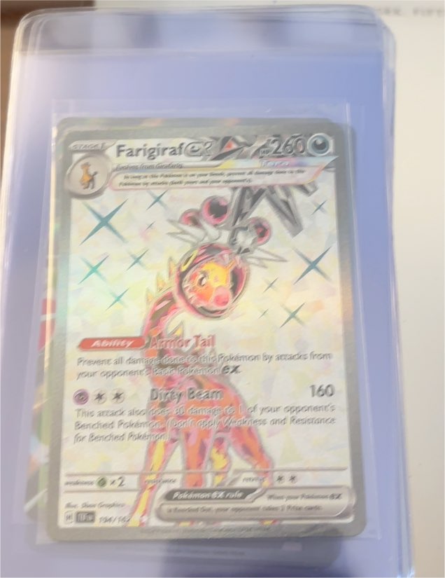 2024 Pokémon TCG SV05: Temporal Forces #194/162 Farigiraf ex — front
