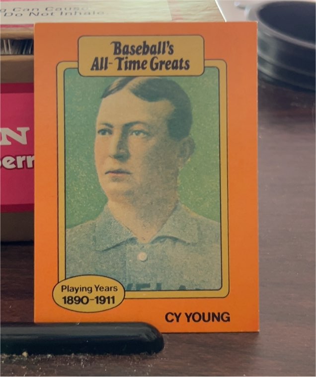 1987 Hygrade Baseball's All-Time Greats Cy Young — front