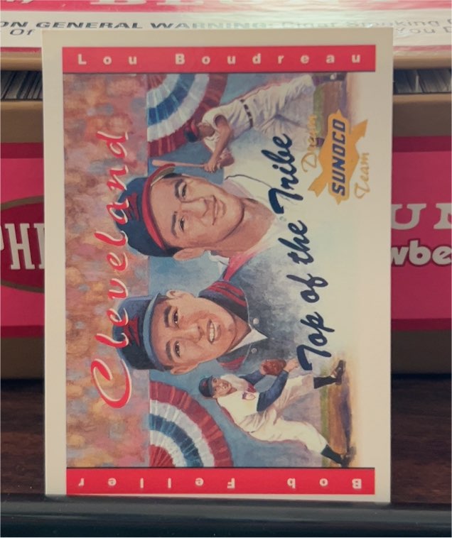 2001 Sunoco Dream Team #11 Lou Boudreau / Bob Feller Cleveland Indians — front