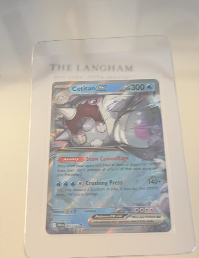 2023 Pokémon SV10 #065 Cetitan ex — front