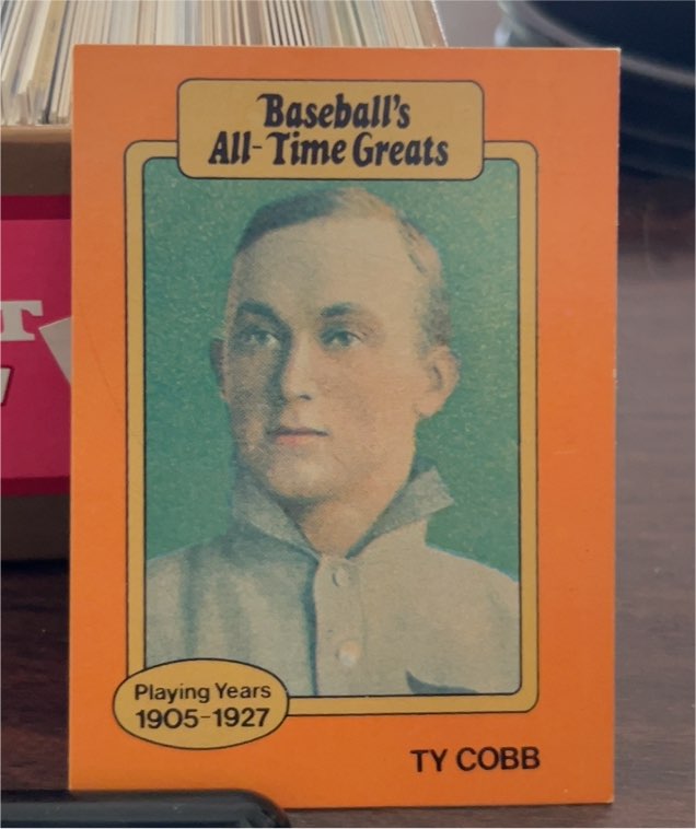 1987 Hygrade Baseball's All-Time Greats #NNO Ty Cobb — front