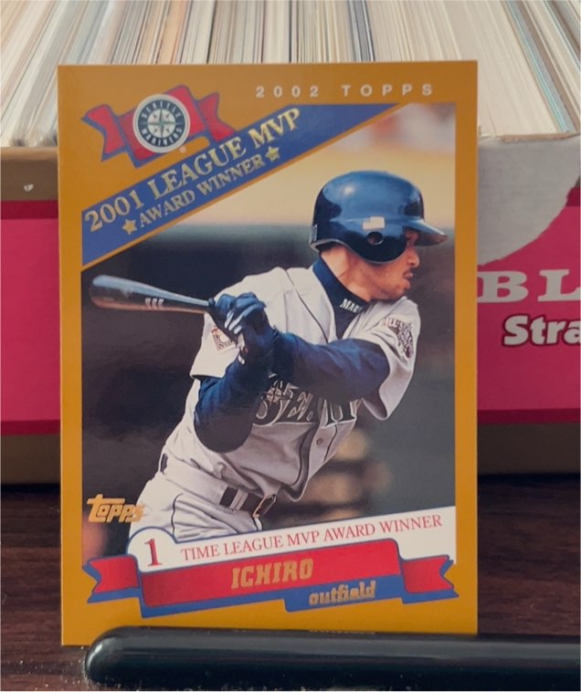 2002 Topps #716 Ichiro Suzuki 2001 League MVP Award Winner — front