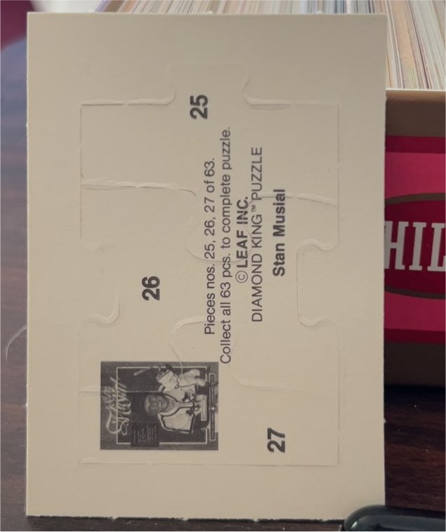 1988 Donruss #26 Stan Musial Puzzle Piece — front