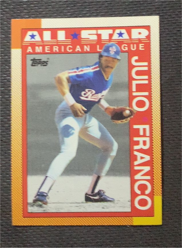 1990 Topps #386 Julio Franco — front
