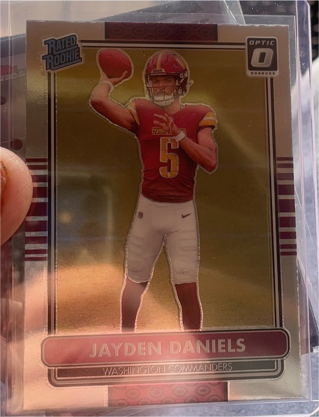 2024 Panini Donruss Optic #2 Jayden Daniels 2014 Retro Series Rated Rookie — front