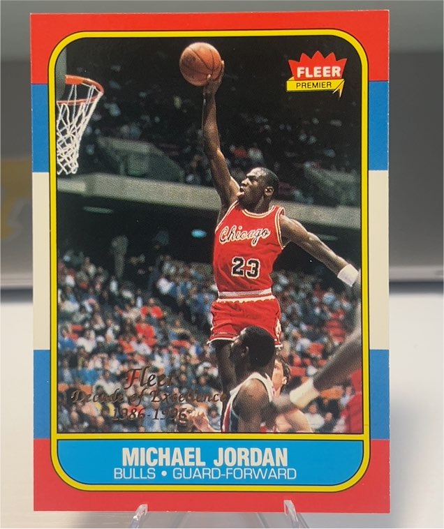1986 Fleer #57 Michael Jordan — front