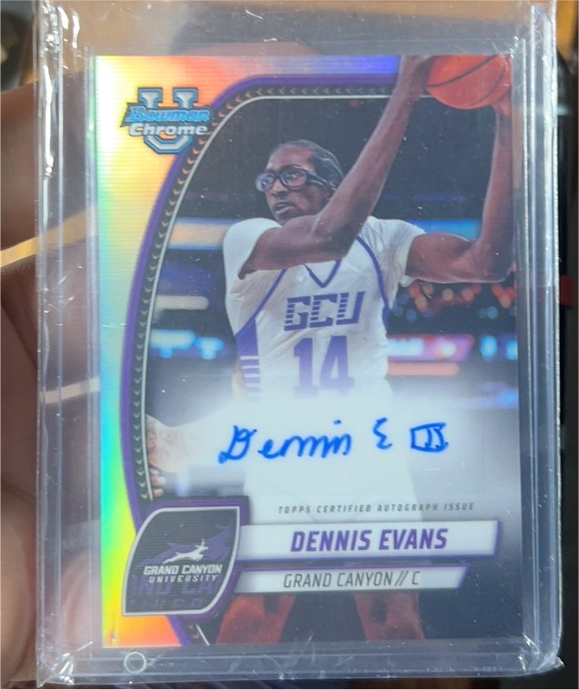 2024-25 Bowman Chrome University #89 Dennis Evans — front