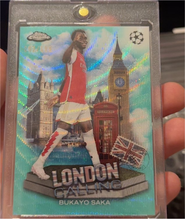 2023-24 Topps Chrome UEFA London Calling #LC-14 Bukayo Saka — front