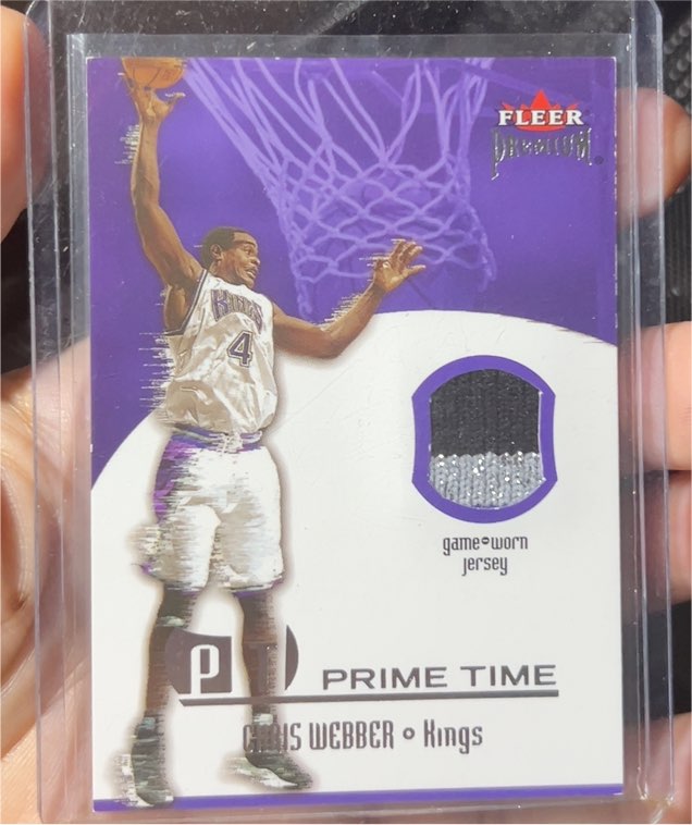 2002 Fleer Premium Prime Time Chris Webber Kings — front