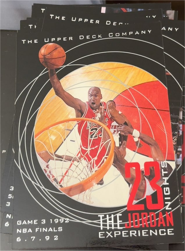1992 Upper Deck The Jordan Experience 23 Nights Game 3 Michael Jordan — front