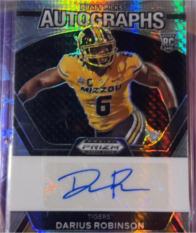 2024 Panini Prizm Draft Picks Autographs #DPA-DRN Darius Robinson — front