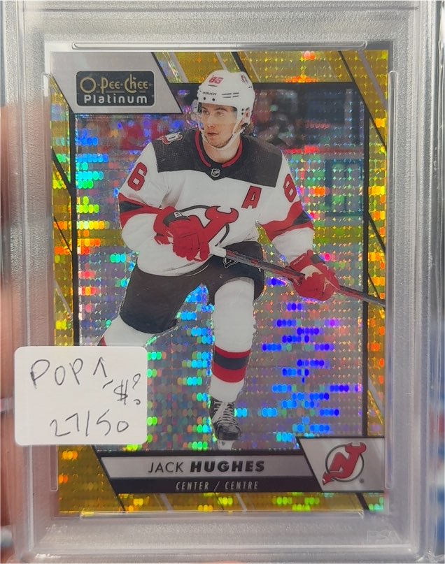 2023-24 O-Pee-Chee Platinum #6 Jack Hughes — front