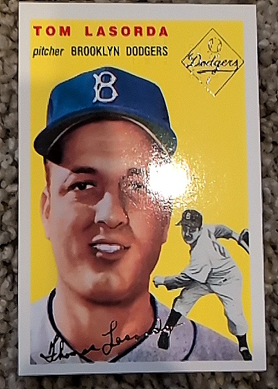 1954 Topps #132 Tom Lasorda — front