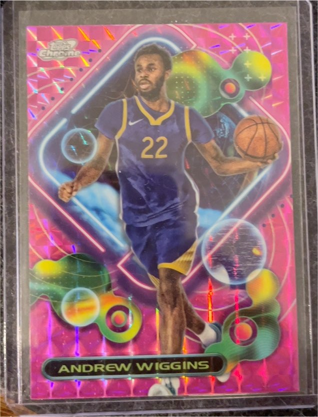 2023-24 Topps Chrome Cosmic #124 Andrew Wiggins — front