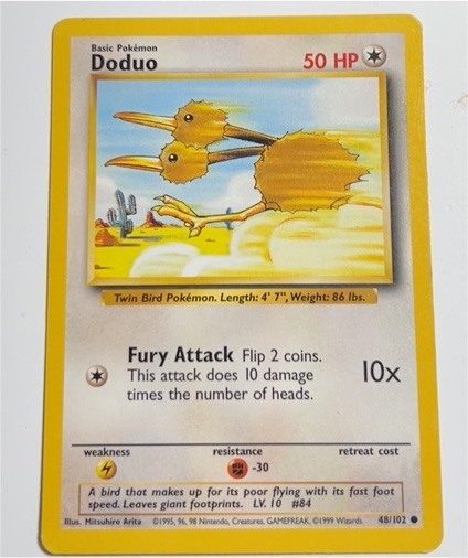 1999 Pokémon #48 Doduo — front