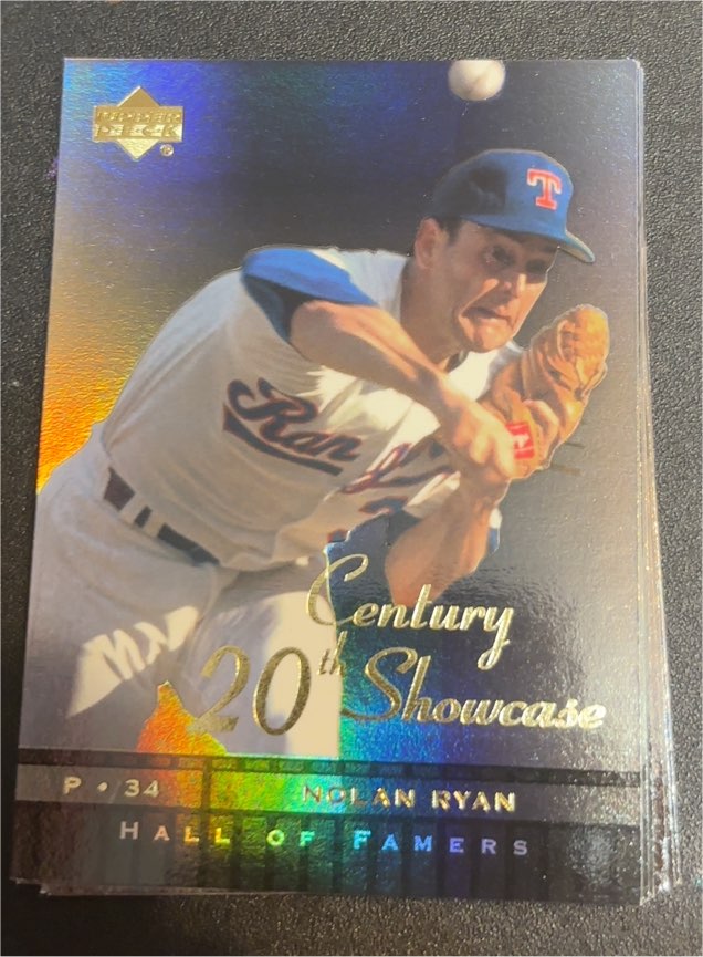 2001 Upper Deck Hall of Famers 20th Century Showcase #S7 Nolan Ryan — front