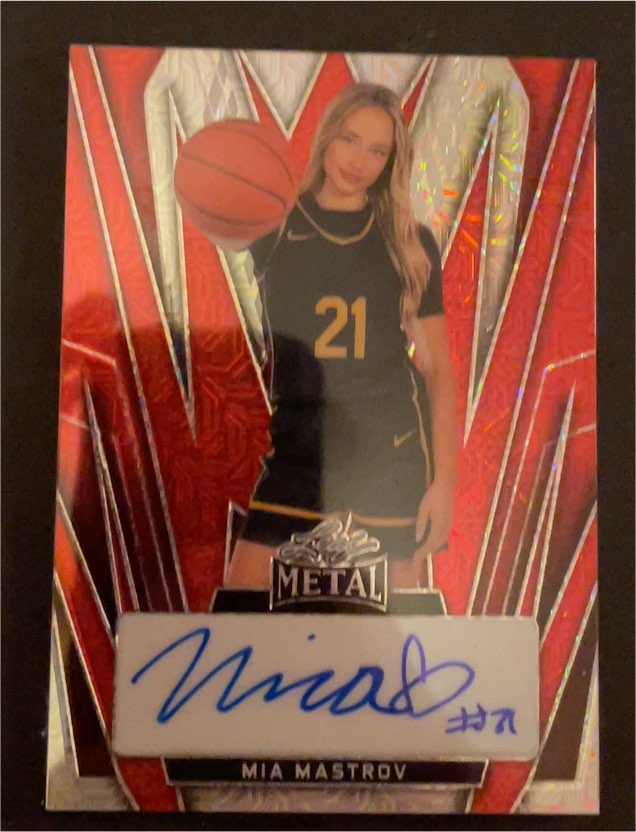 2024 Leaf Metal Women of Sport #69 Mia Mastrov — front